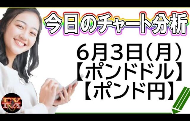 【FX最新予想】6月3日ポンドドル・ポンド円相場チャート分析【海外FX投資】