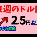 【FXドル円】来週前半7/1～3　における値動きシナリオ解説