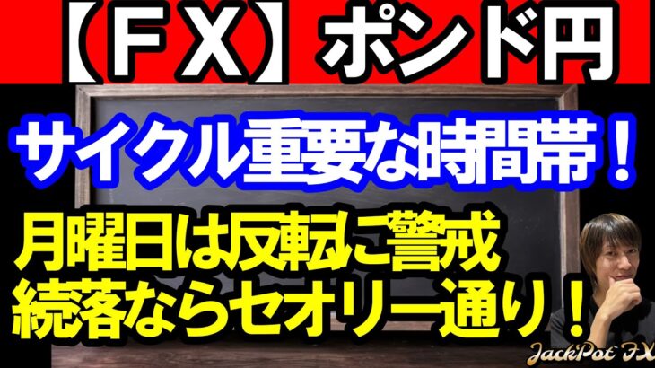 【ＦＸ】ポンド円　サイクルはとても重要な時間帯！