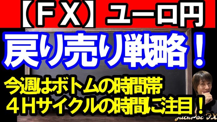 【ＦＸ】ユーロ円　戻り売りの戦略！