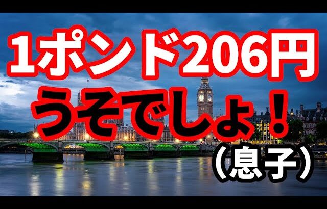 【円安加速】1ポンド206円！ポンド相場と情報のとの付き合い方