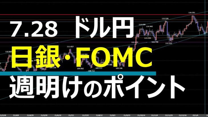 7.28 FX速報 ドル円 トレードポイント