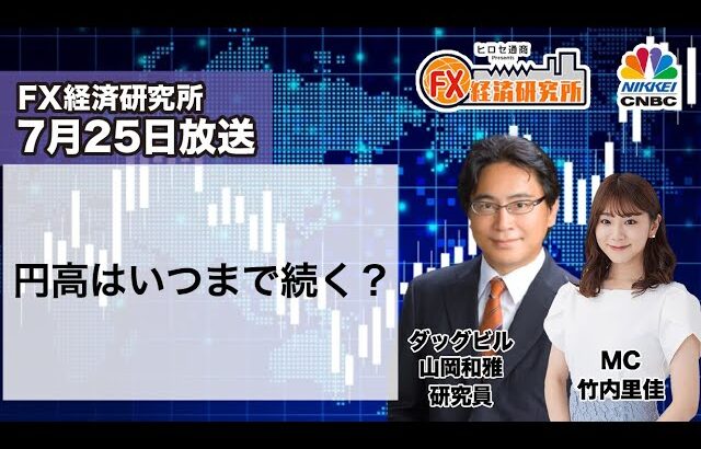 7月25日放送 『FX経済研究所』（円高はいつまで続く？）日経CNBC