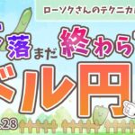 【今週も売りで攻める】ドル円 最新 予想！どこまで下がるのか？【FX ローソクさんのテクニカル分析 #164】