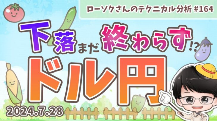 【今週も売りで攻める】ドル円 最新 予想！どこまで下がるのか？【FX ローソクさんのテクニカル分析 #164】