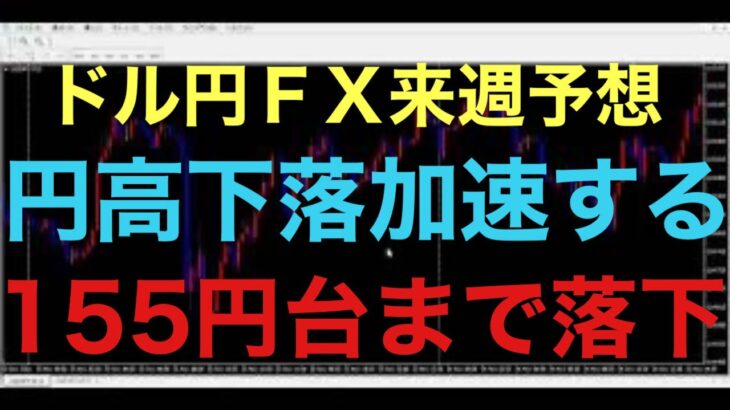 【ドル円FX予想最新】159円313辺りまでレートが戻れば、全然話が変わってきますが、現在の状況を考えると、155円709の水平線を目指す動きになると予想してます！遂にFRBも利下げに踏み切るか！？