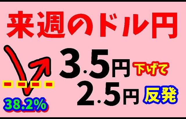 【FXドル円円】来週前半7/22～24　における値動きシナリオ解説