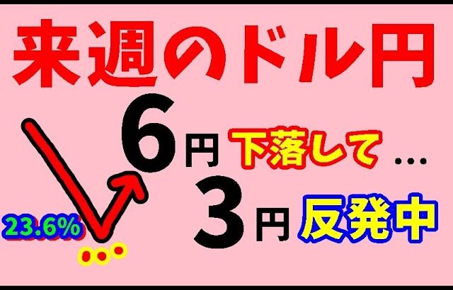 【FXドル円円】来週前半7/29～31　における値動きシナリオ解説