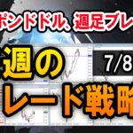 【FX】ポンドドル、長期トレンド入りに注目！／ドル円スキャルの実例【7/8週】