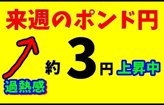 【FXポンド円】来週前半7/8～10　における値動きシナリオ解説