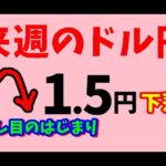 【FXドル円】来週前半7/8～10　における値動きシナリオ解説