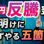 【2024年8月19日】ドル円反騰翌週    週明けに必ずやる五箇条　7月中旬以降の市場混乱が一旦収束となる可能性も相応にあり　目先のイベント等のリスク要因は基本動作として確認しておきたいところ