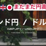 【ポンド円/ドル円】ポンド円ドル円はまだまだ円高か？見極めのポイント【2024/8/20】