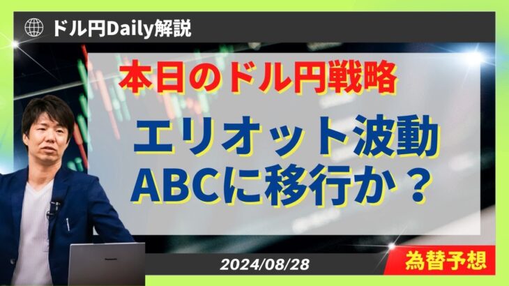 【ドル円】エリオット波動ABC145.40から続落！？【FX 為替予想】