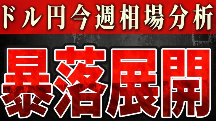 【今週暴落】ドル円が今週暴落する根拠とは？【FX為替】【投資予想】【日本株】