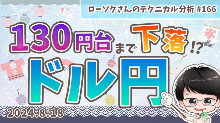 【売りのチャンス！】ドル円 最新 予想！どこから売ればいいのか？【FX ローソクさんのテクニカル分析 #166】