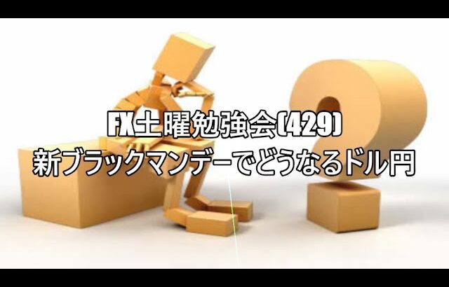 FX土曜勉強会(429)新ブラックマンデーでどうなるドル円