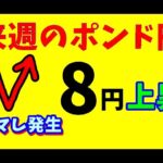 【FXポンド円】来週前半8/12～14   における値動きシナリオ解説