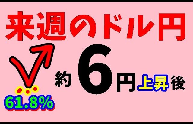 【FXドル円】来週前半8/12～15　における値動きシナリオ解説