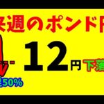 【FXポンド円】来週前半8/5～7　における値動きシナリオ解説