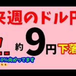 【FXドル円】来週前半8/5～7　における値動きシナリオ解説