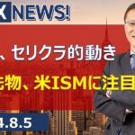 【SBI FX NEWS!】ドル円、セリクラ的動き　日経先物、米ISMに注目！