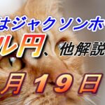 【TAKA FX】ジャクソンホール前の調整にご用心　ドル円他各通貨の環境認識解説。各種指数、GOLDなど　8月12日(月)～