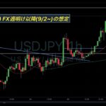 【ドル円 USDJPY】ロングから反発上昇継続. ユーロドル, ポンドドルも下落で FX週明け以降(9/2~)の想定【8月31日(土)】ゴールド, ビットコイン BTC, 米雇用統計