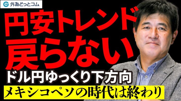 「円安トレンド戻らない。ドル円ゆっくり下方向｜メキシコペソの時代は終わり？」9月の見通し　今井 雅人氏　 2024/9/5