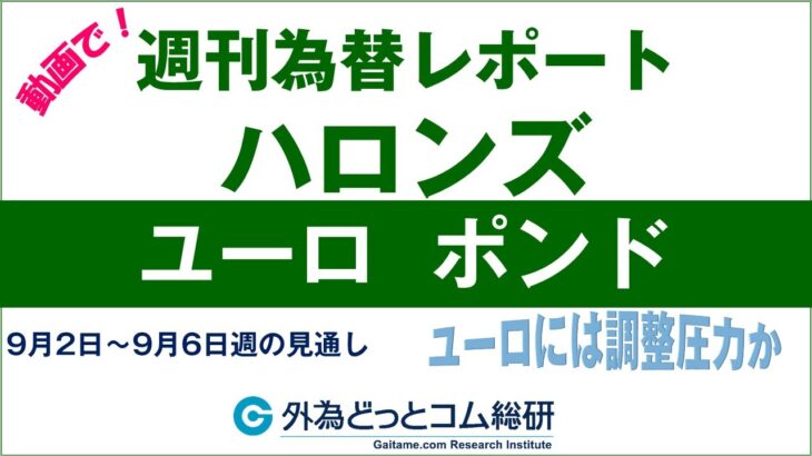 週刊為替レポートハロンズ・ダイジェスト（ユーロ/円 ポンド/円）-9月2日～9月6日週