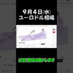 9月4日ユーロドル最新予想切り抜き【海外FX投資】 #shorts