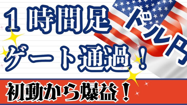 【FX ドル円分析】1時間足が✨きらきら✨ゲート通過しましたね～！週足が閉じましたので週足～1時間足まで解説しています。#ドル円 #FX #FXトレード #テクニカル分析