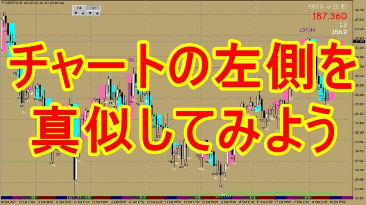 FXデイトレード｜チャートの左側を真似をする。これが聖杯です。