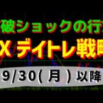 【ドル円】FXデイトレ戦略 9/30(月)以降　石破ショックの行方