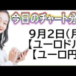 【FX最新予想】9月2日ユーロドル・ユーロ円相場チャート分析【海外FX投資】