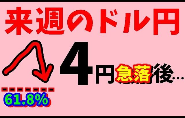 【FXドル円】来週前半9/30～10/2　における値動きシナリオ解説