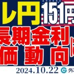 ドル円、151円再突破で上値試すか｜200日線突破で152円台を目指す展開も（今日のFX予想）2024/10/22