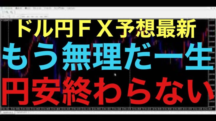 【ドル円FX予想最新】下がっても、下がっても、じりじりと切り上げて上昇してくる相場はどうなったら終わるのだ。。。もう相当極端なことが米国に起こらない限り、円安は終わらないと予想します！単純に米国に投資