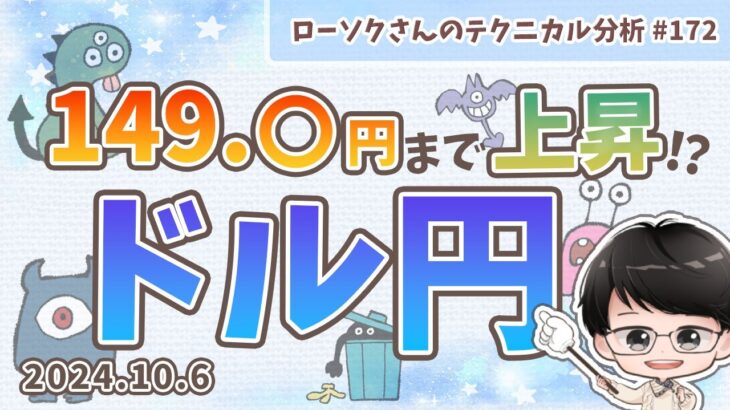 【チャンスを逃すな！】ドル円 最新 予想！どこから買えば良いのか？分かりやすく解説！【FX ローソクさんのテクニカル分析 #172】