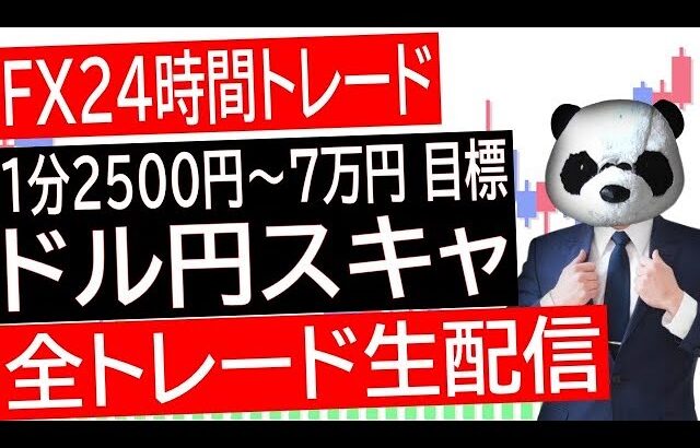 【FXライブ】ドル円スキャルピングトレード！中東情勢悪化で警戒！1日10万円目標