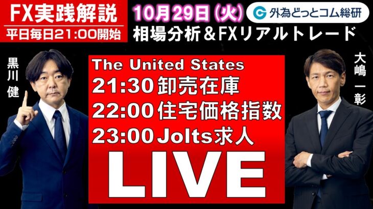 FX実践解説、相場分析＆リアルトレード、ドル円などの注目材料（2024年10月29日)