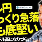 ドル円　びっくり急落でも底堅い｜年末はドル高になりづらい。注意を　11月20日（水）野村雅道【FX見通し】＃外為ドキッ