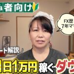 【1日1万円】FX初心者でも今日から使えるダウ理論！「エントリーポイント」を実践解説するよ🕊️｜投資主婦 スキャルピング デイトレ スイング