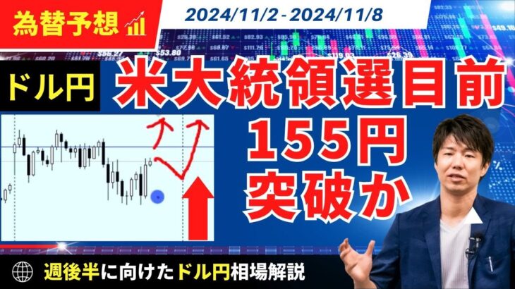 【週明けのドル円】米大統領選挙！トランプ氏勝利でドル高円安？！【FX 為替予想】