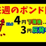 【FXポンド円】来週前半11/4～11/6　 における値動きシナリオ解説