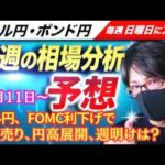 【FX来週の相場分析と予想】ドル円、円高展開！米大統領選挙はトランプ氏が当選！FOMCで利下げでドル売り・円高！ドル円・ポンド円、来週の反発ポイントを見極めろ！（11月11日～11月15日）