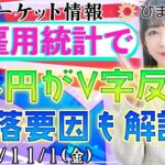 【FXマーケット情報】米雇用統計でドル円がV字反転？下落要因も解説★2024年11月1日の分かり易いドル円予想