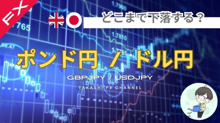 【ポンド円/ドル円】どこまで下落する？ポンド円ドル円月曜日のエントリーポイント【2024/12/23週】