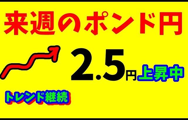 【FXポンド円】来週前半12/30～31　 における値動きシナリオ解説