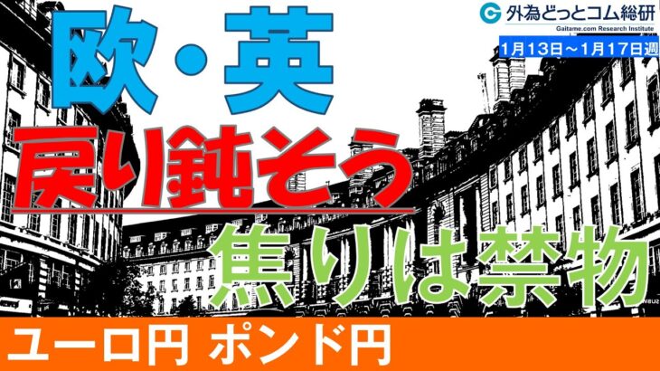 週刊為替レポートハロンズ・ダイジェスト（ユーロ/円、ポンド/円）-1月13日～1月17日週